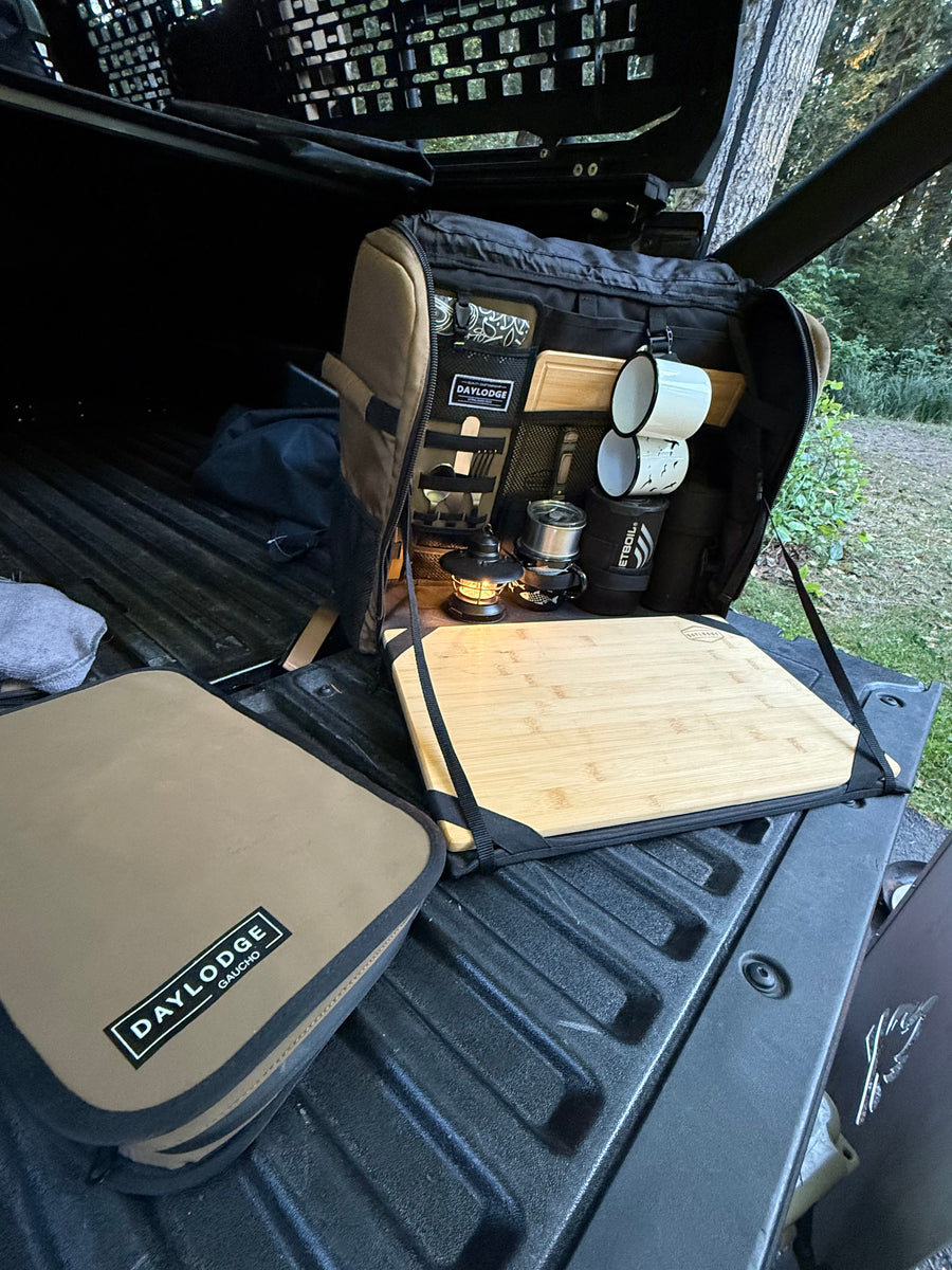 Open on a tailgate