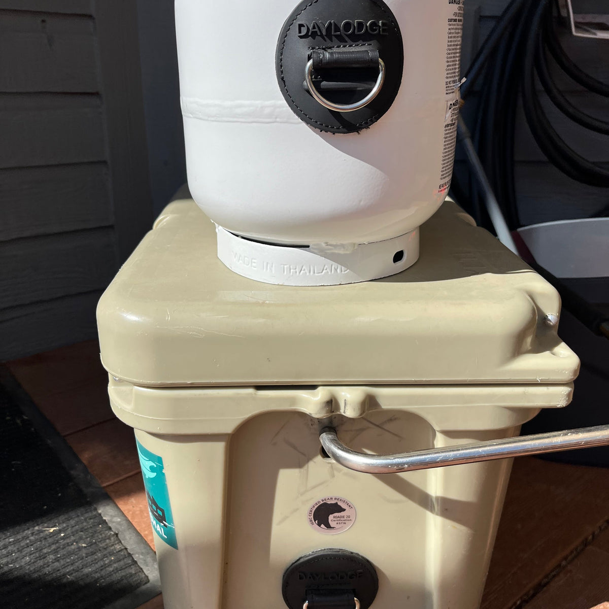 Propane tank tie down