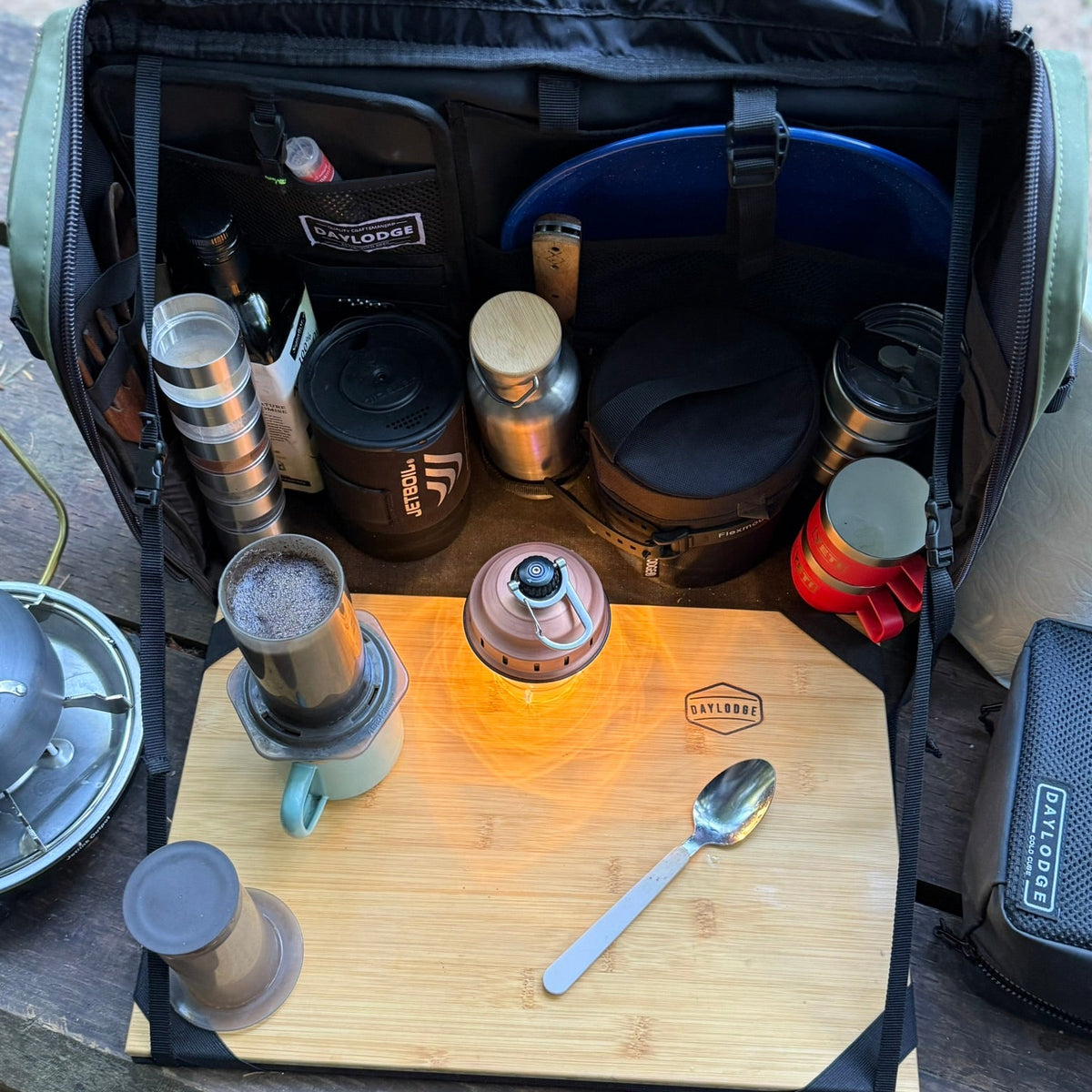 Workspace Camp Kitchen mounted on a vehicle