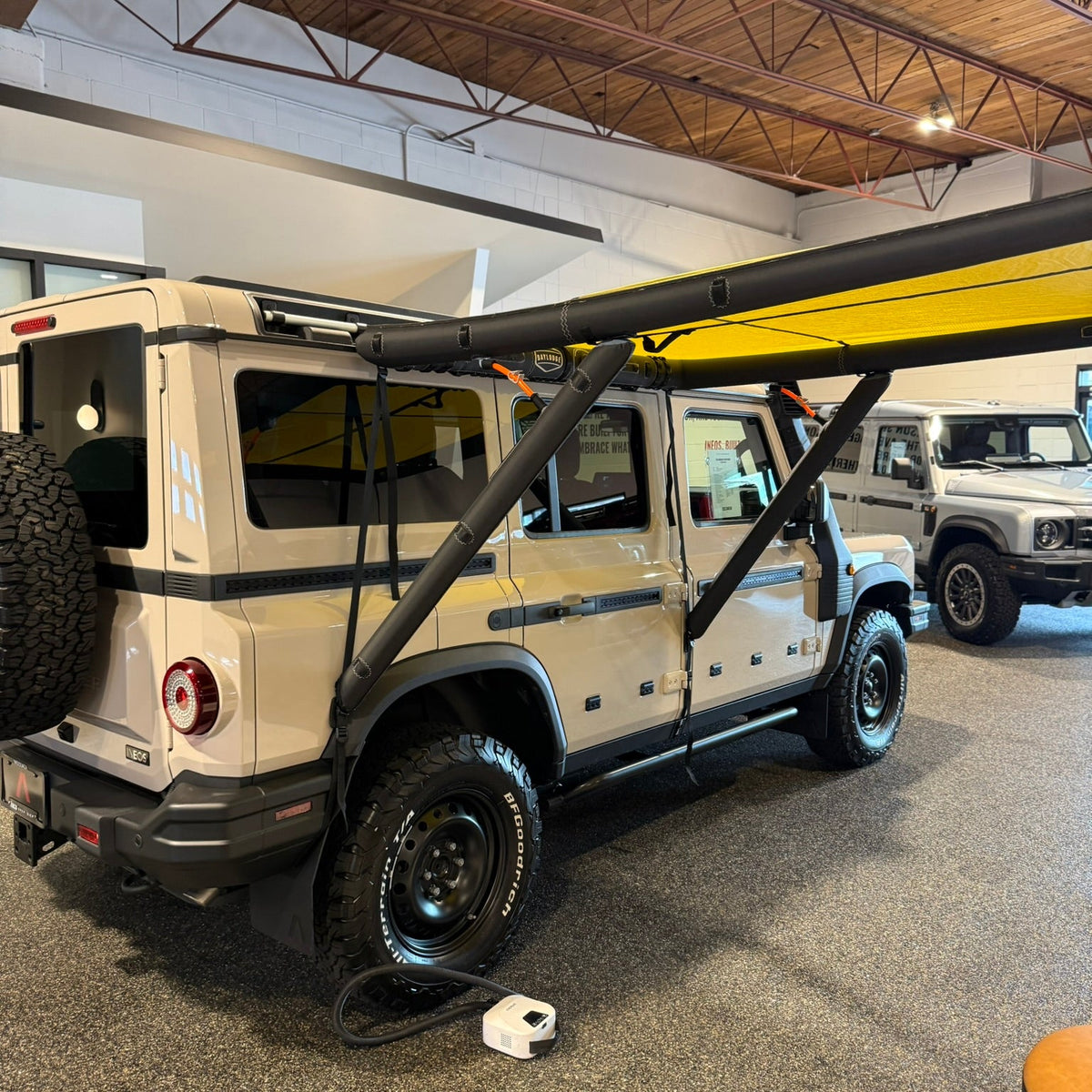 AirHaven 30 vehicle awning at camp