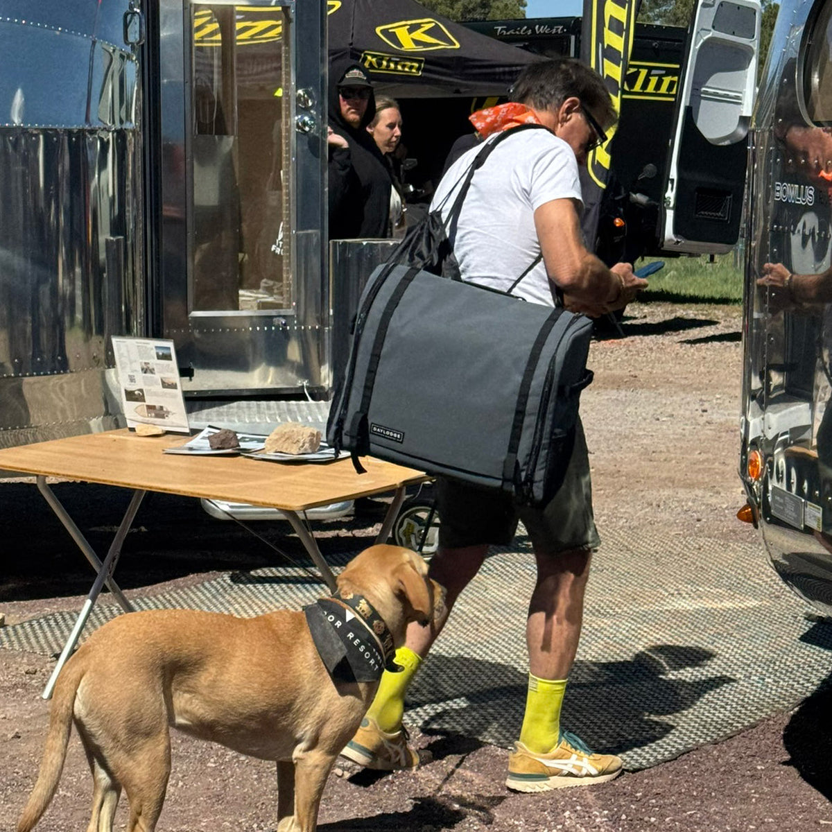 Workspace Camp Kitchen at an overlanding expo