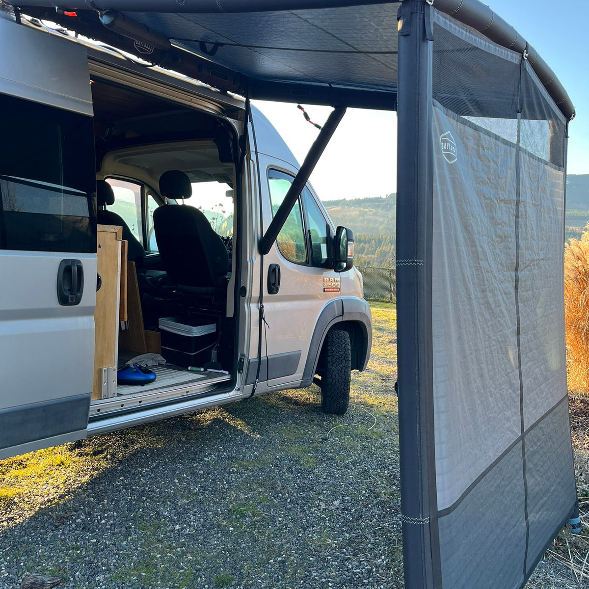 AirHaven 40 with Annex Walls on a Promaster van