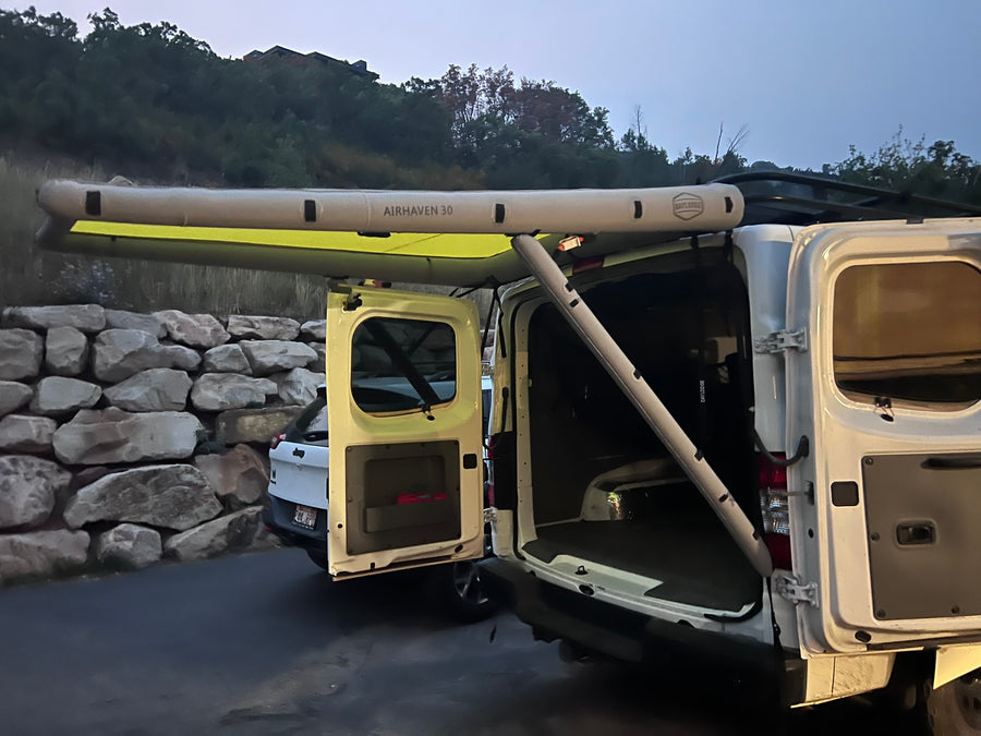 AirHaven 30 off the rear, barn doors open