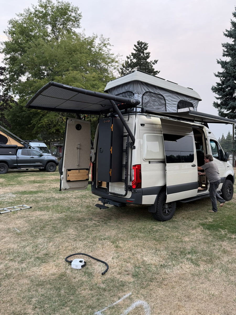 AirHaven 40 off the rear ladder and roof rack