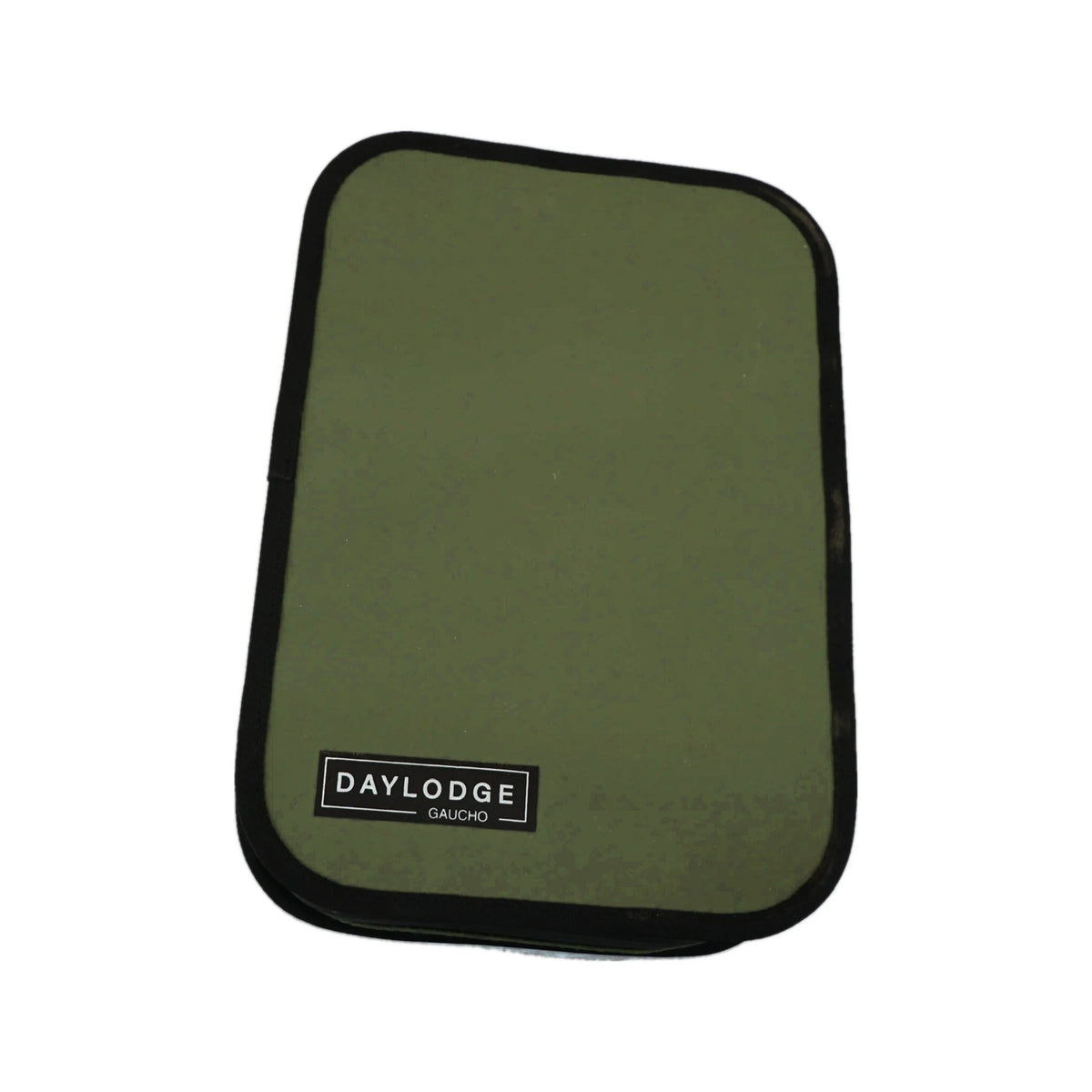Gaucho field kitchen case in Sage Green, closed, on white