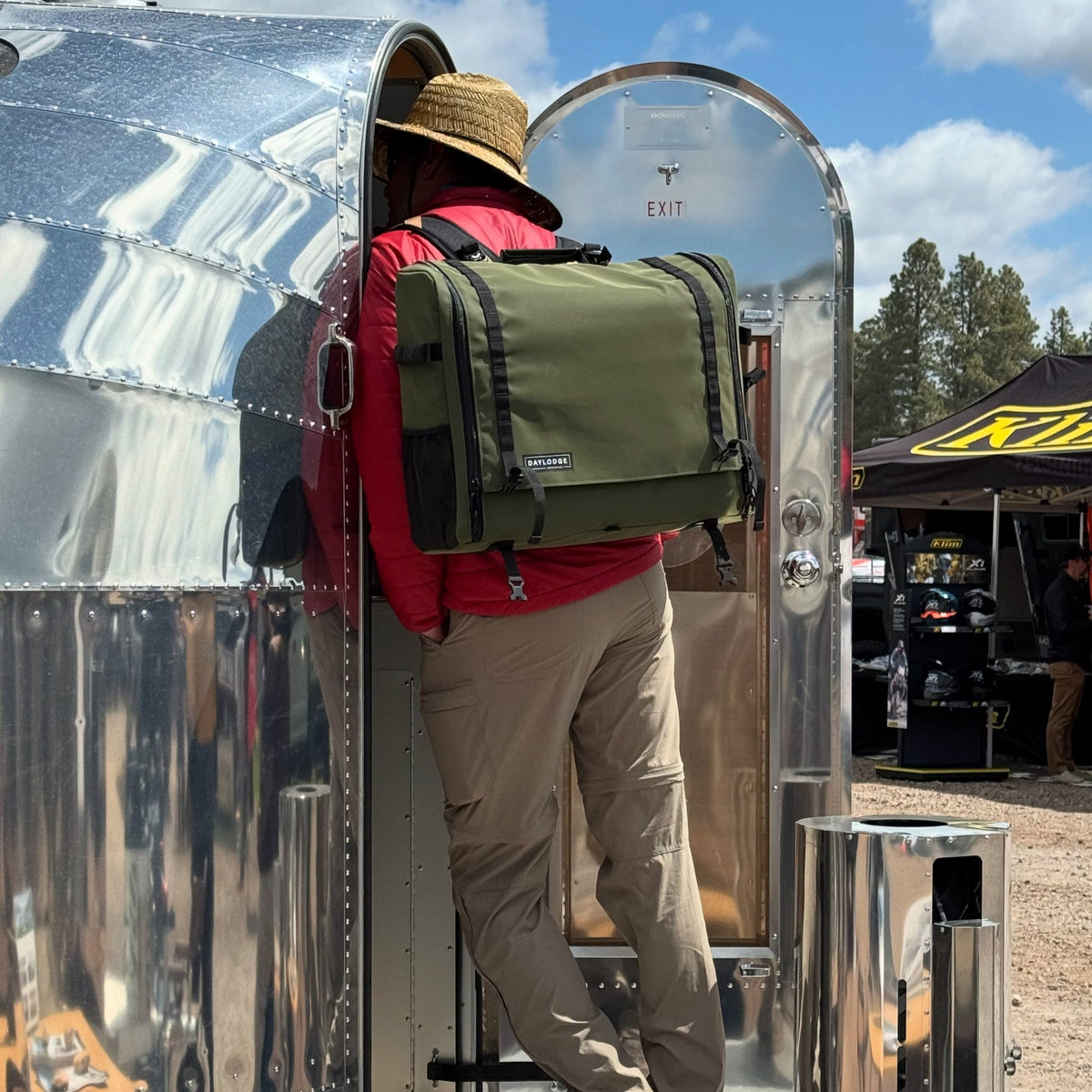 Workspace bag worn as a backpack with the Workspace Backpack Straps